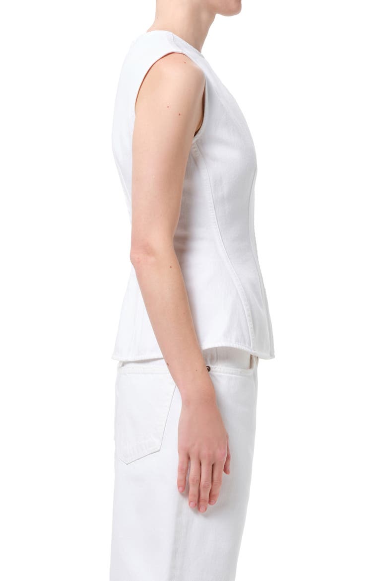 Corbin Denim Shell Top, Alternate, color, MARSHMALLOW CLEAN WHITE