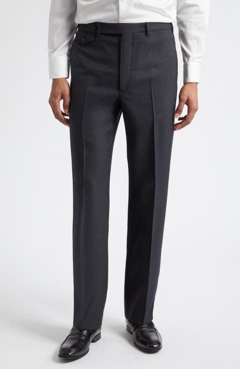 Waverly High Twist Virgin Wool Trousers