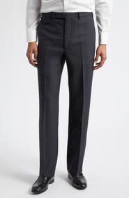 J. Mueser Waverly High Twist Virgin Wool Trousers
