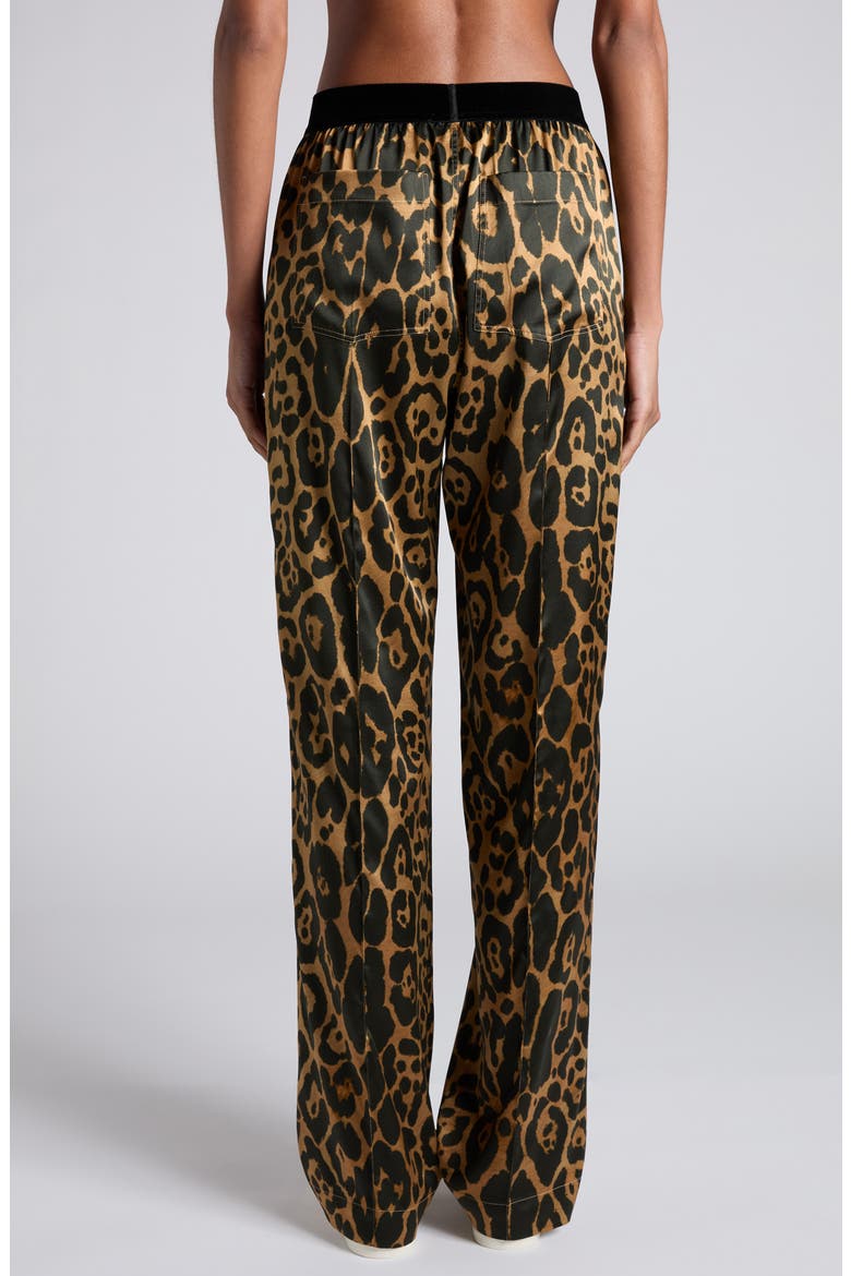 Stretch Silk Pajama Pants, Alternate, color, CAMEL