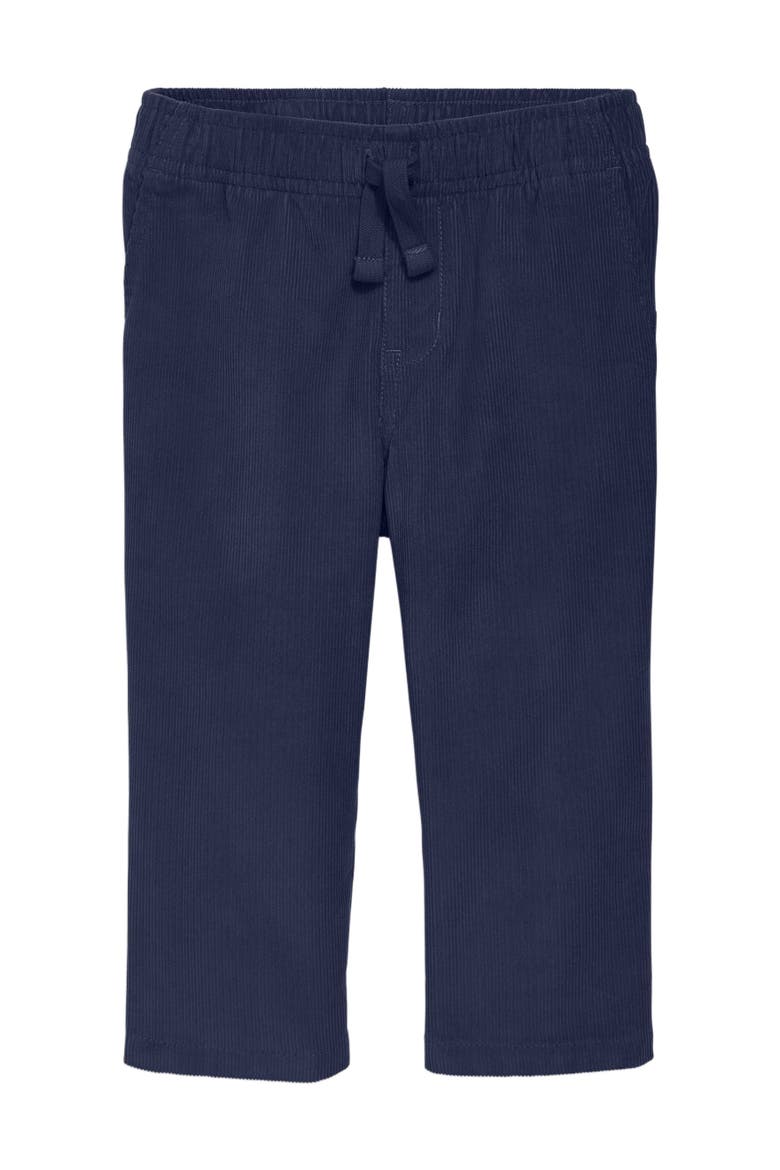 Baby Stretch Corduroy Drawstring Pant, Main, color, Navy