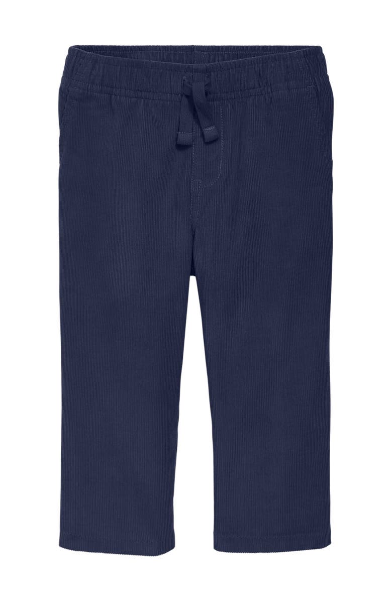 Primary Baby Stretch Corduroy Drawstring Pant, Main, color, Navy