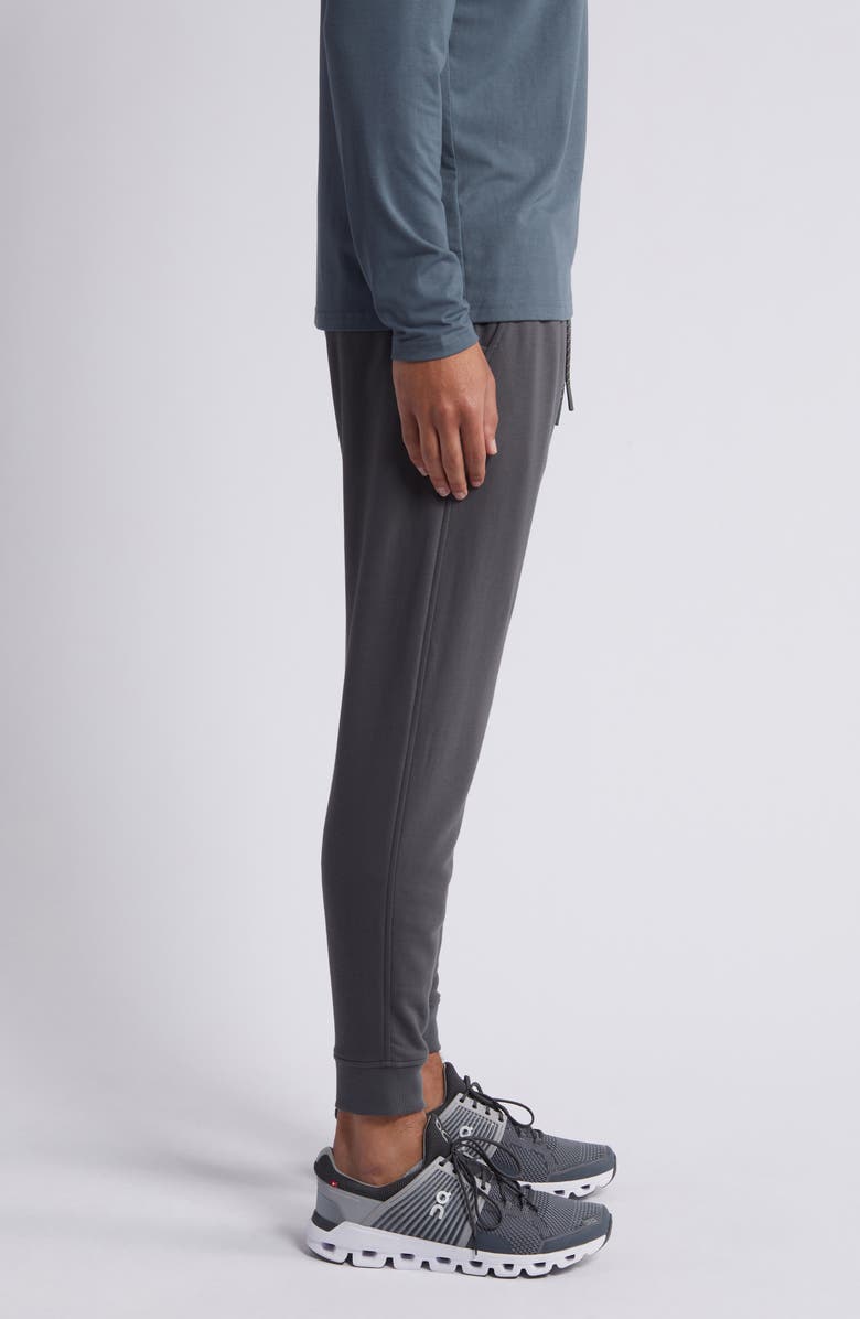 Free Fly Brushed Fleece Joggers, Alternate, color, Black Sand