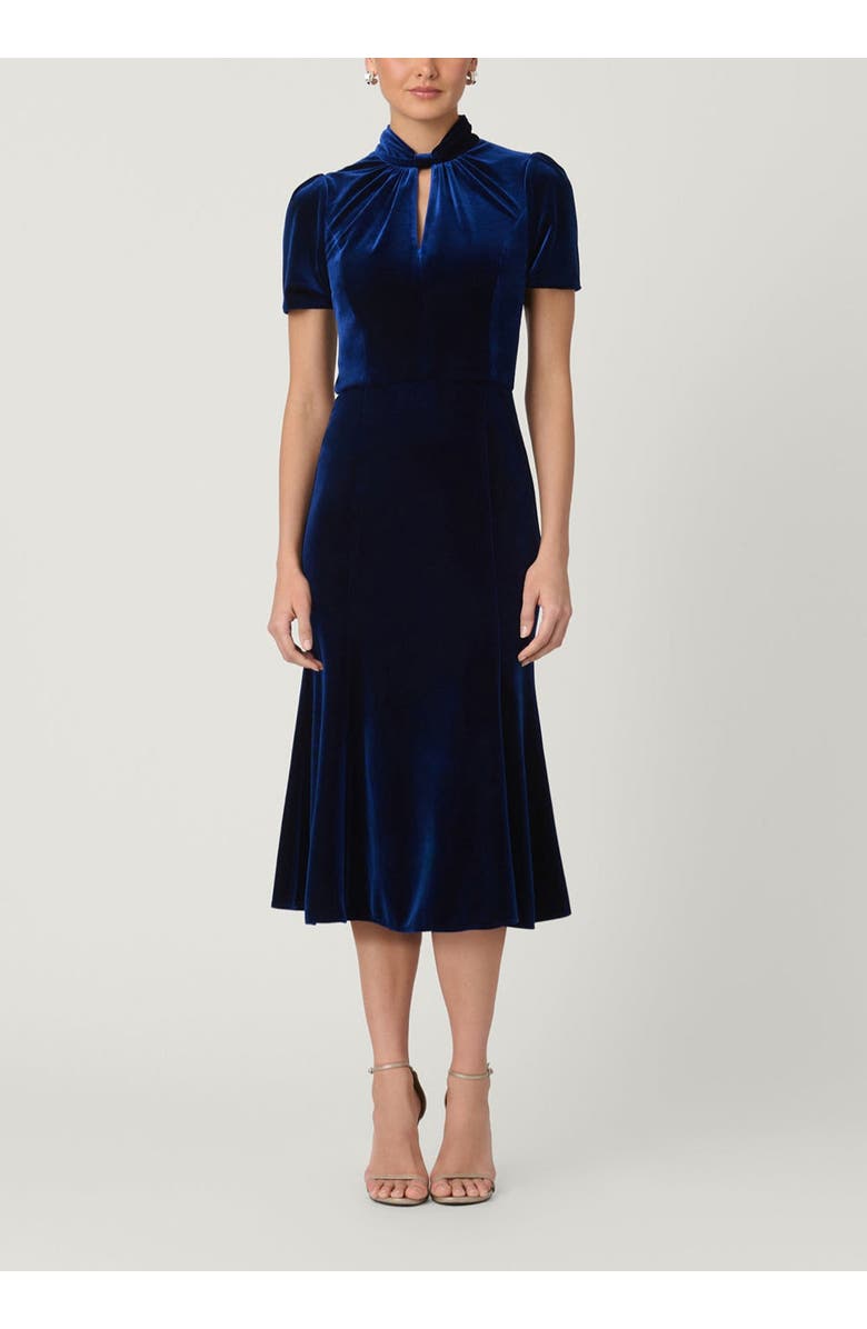 Shoshanna Allegra Stretch Velvet Dress, Main, color,