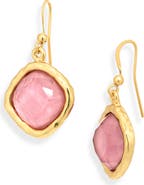 Karine Sultan Mocha Stone Drop Earrings
