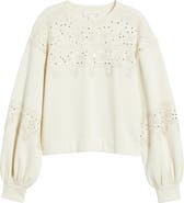 Treasure & Bond Sequin Embroidered Sweatshirt