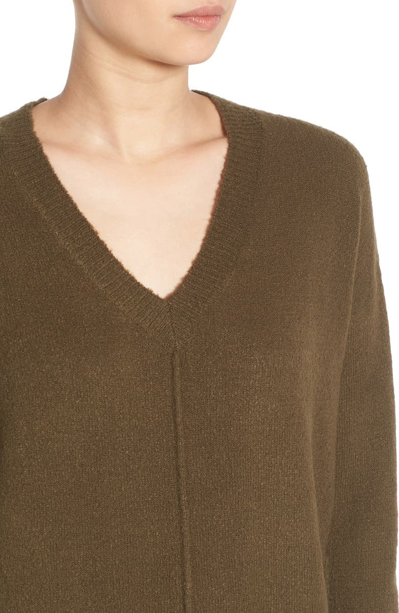 Dreamers by Debut Seamed V-Neck Pullover, Alternate, color, 