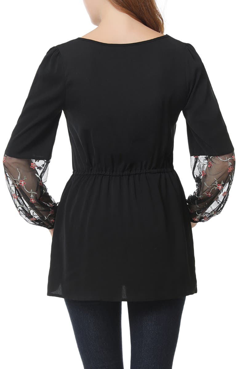 Kimi and Kai Gisel Embroidered Maternity Top, Alternate, color,