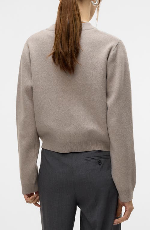 Vero Moda Apple Pocket Bomber Cardigan In Moon Rock