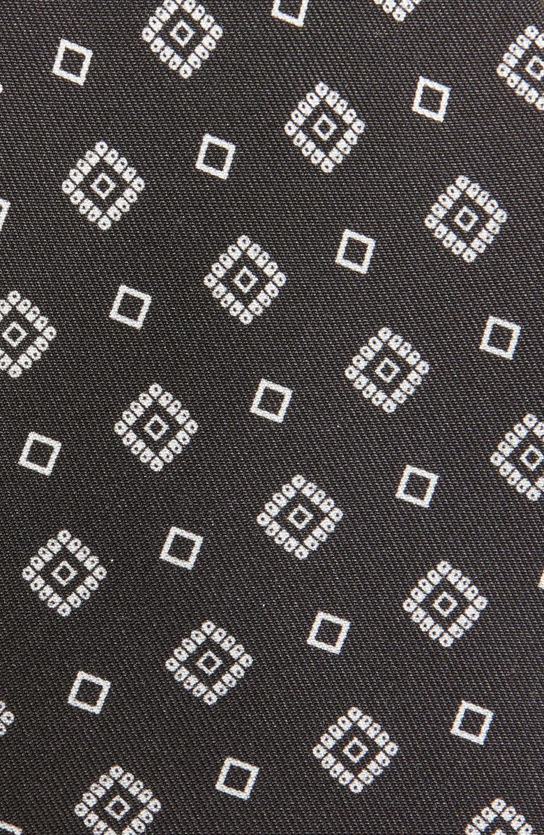 Brioni Silk Tie, Alternate, color, Black White