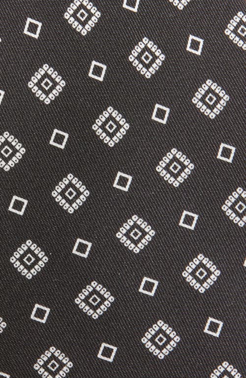 Brioni Silk Tie In Black White