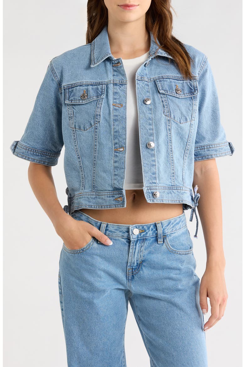 Blu Short Sleeve Denim Jacket (Women) | Nordstrom