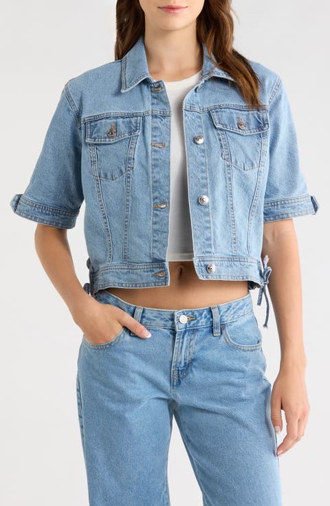 Blu Short Sleeve Denim Jacket