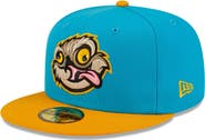 New Era Men's New Era Aqua/Orange Locos de Lansing Copa De La Diversion 59FIFTY Fitted Hat