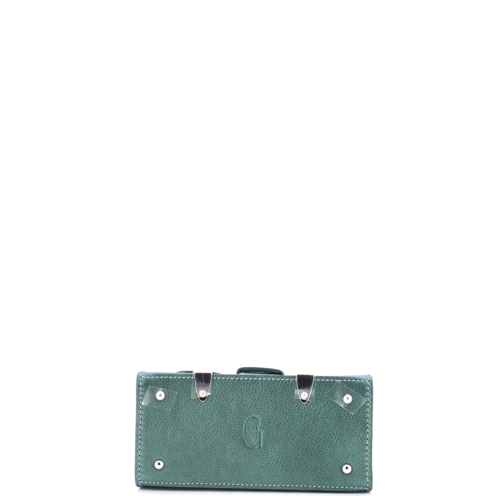 Pre-Owned Goyard Structured Saigon Top Handle Bag Coated Canvas with Leather Nano, Alternate, color, 