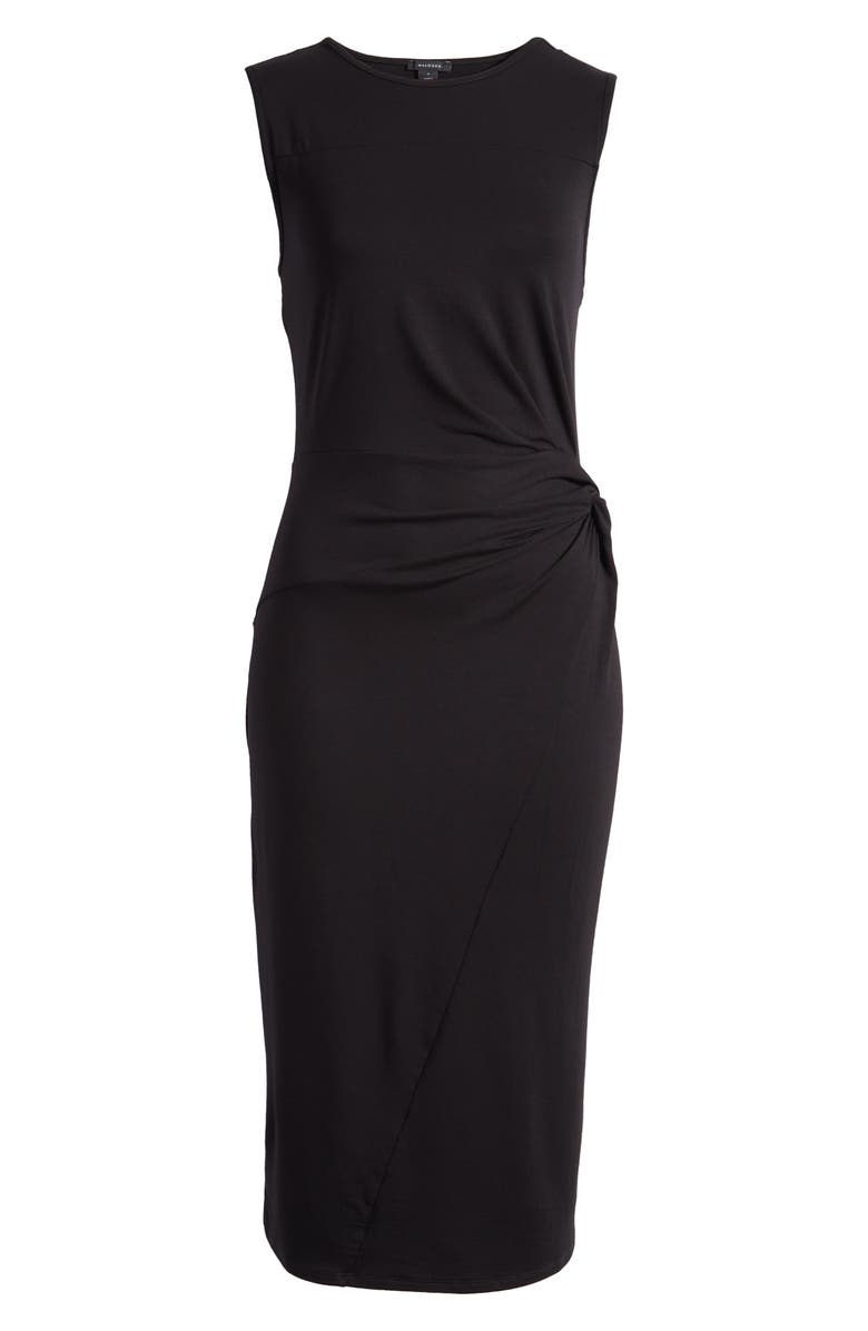 Halogen<sup>®</sup> Side Twist Midi Dress, Alternate, color, 