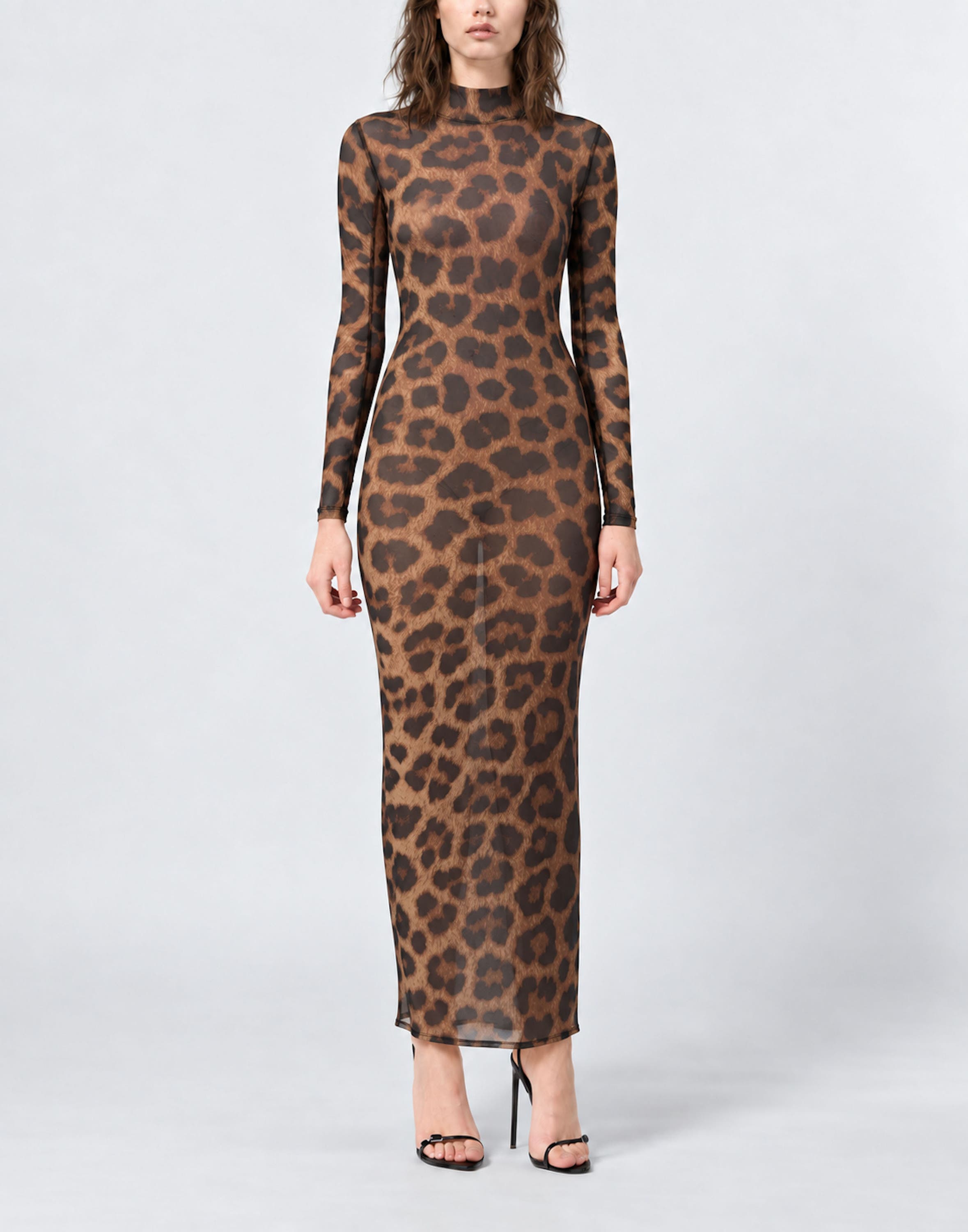 PHILIPP PLEIN Open Back Tulle Dress Leopard Women (Women) | Nordstrom