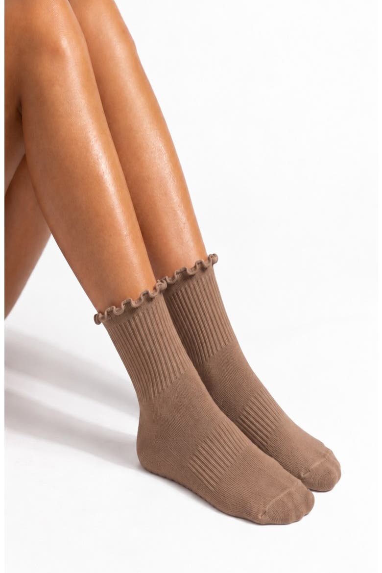 The Everyday Ruffle 3-Pack Crew Socks, Alternate, color, MULTI