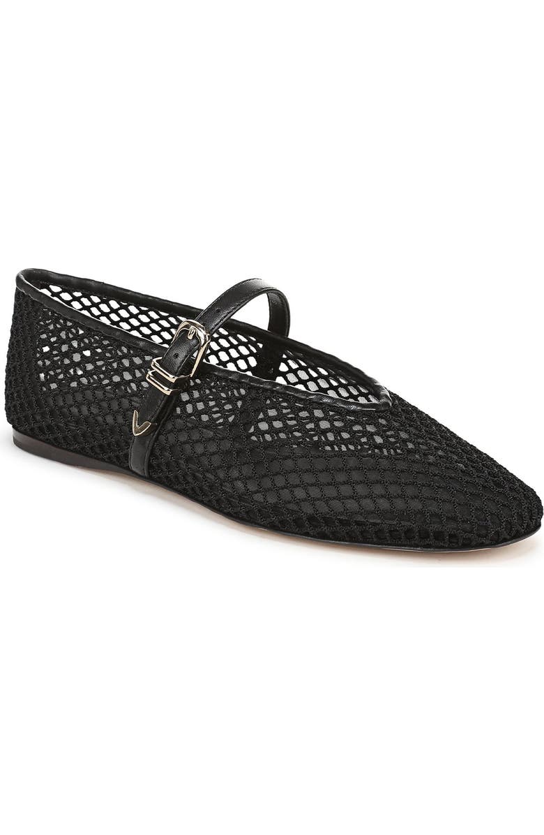 Favorite Daughter Margot Mesh Mary Jane Flat, Main, color, Black
