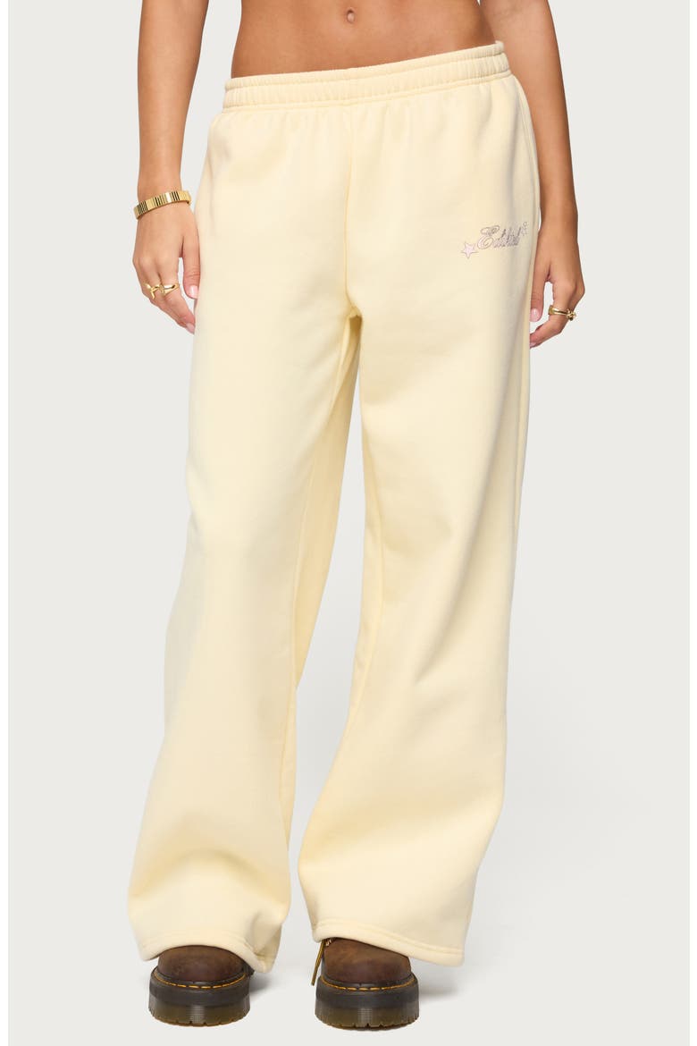 Club Wide Leg Sweatpants, Main, color, YELLOW