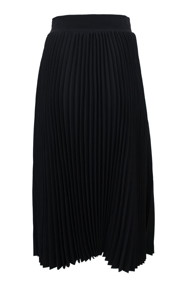 THEO The Label Atlas Pleated High Slit Skirt, Alternate, color, Black