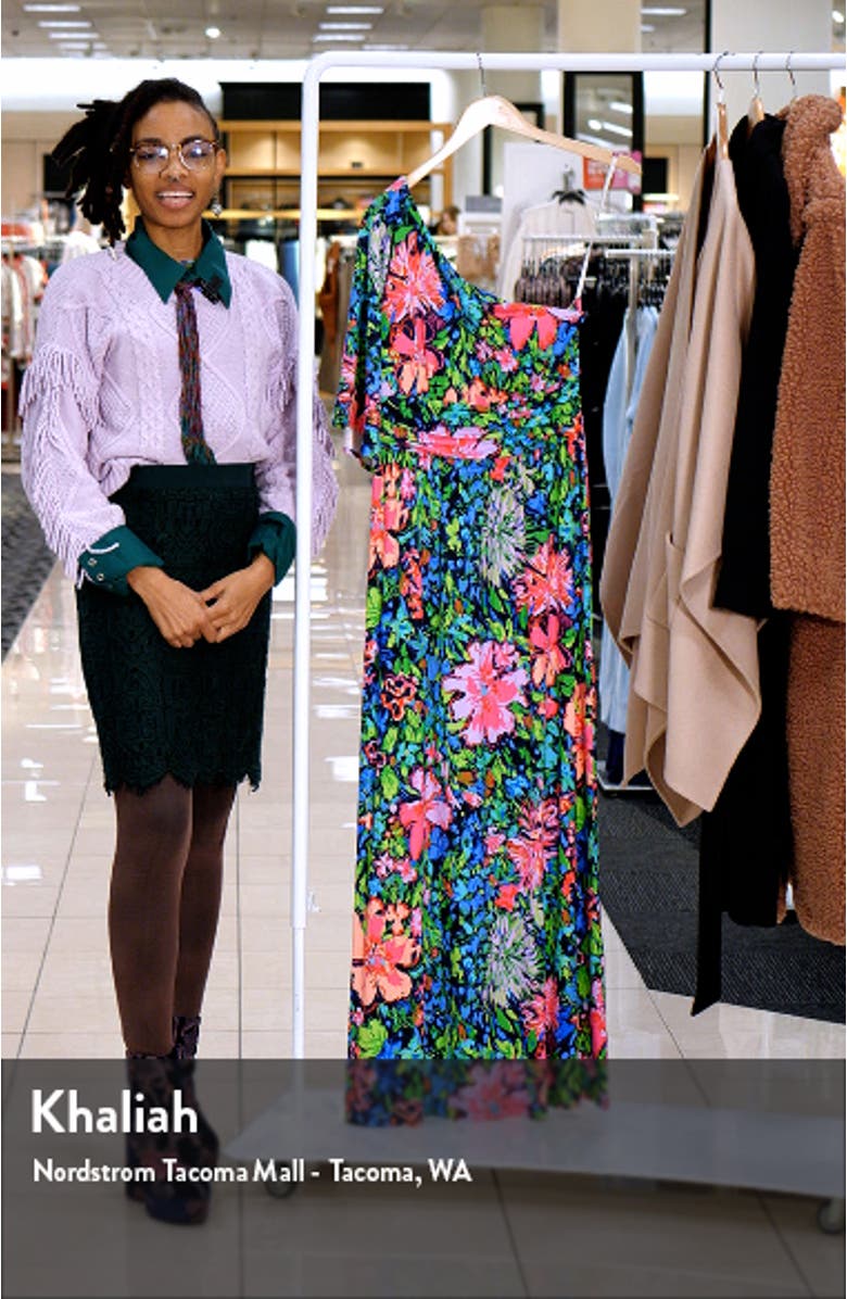 Niki One Shoulder Maxi Dress, sales video thumbnail