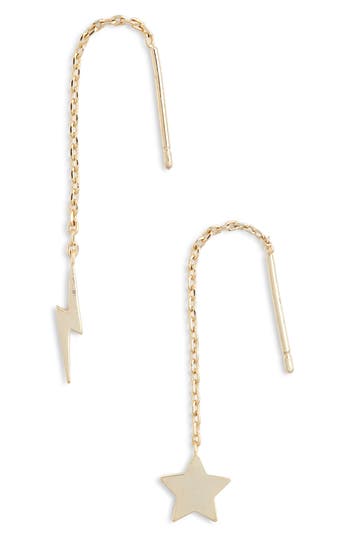 Estella Bartlett Star & Lightning Bold Threader Earrings