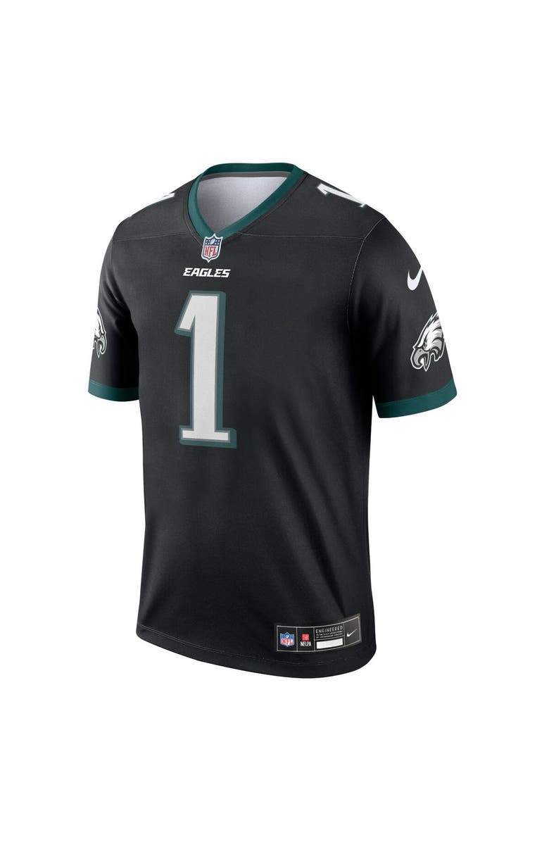 Nike Men's Nike Jalen Hurts Black Philadelphia Eagles Alternate Legend Player Performance Top, Alternate, color, Black