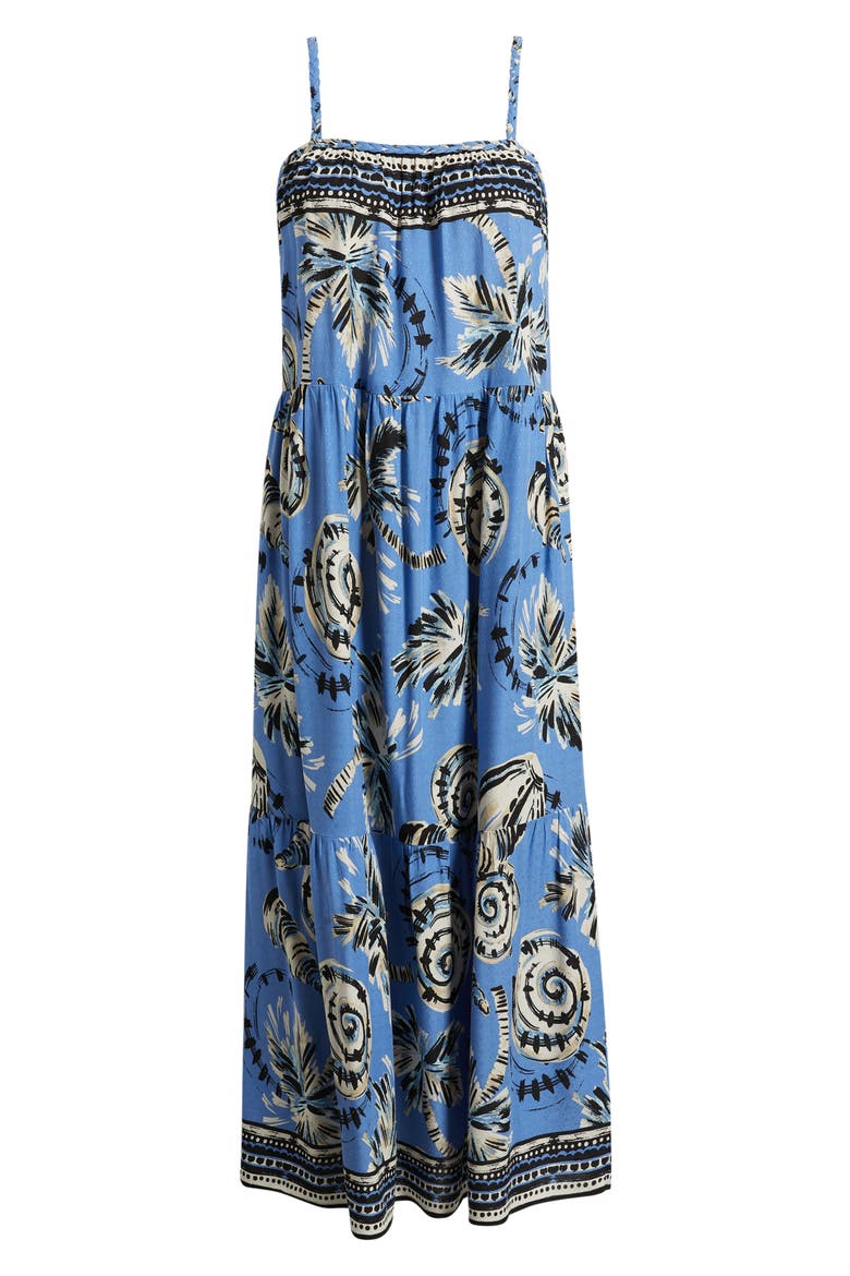 Tropical Print Maxi Dress, Alternate, color, OCEAN MULTI