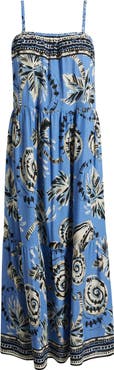 CITY BLUES Tropical Print Maxi Dress