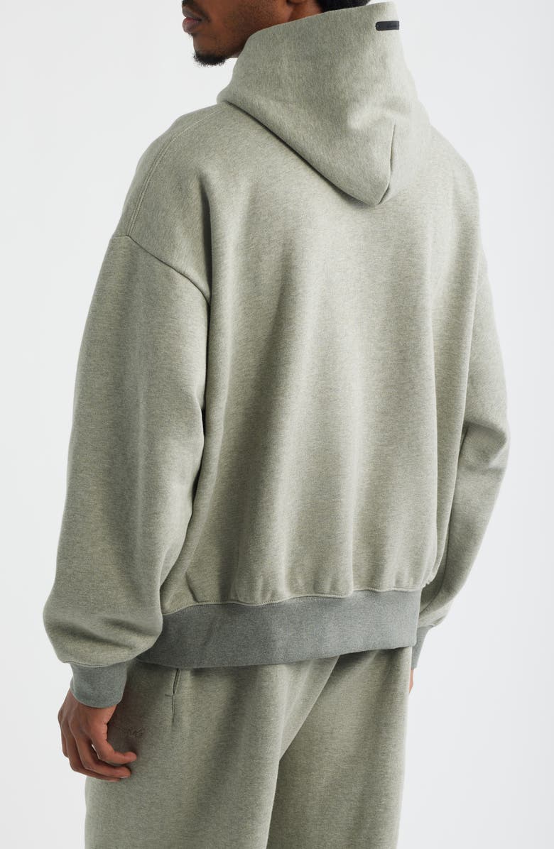Fear of God Essentials Signature Classic Fit Hoodie, Alternate, color, Concrete/Dark Concrete Heather
