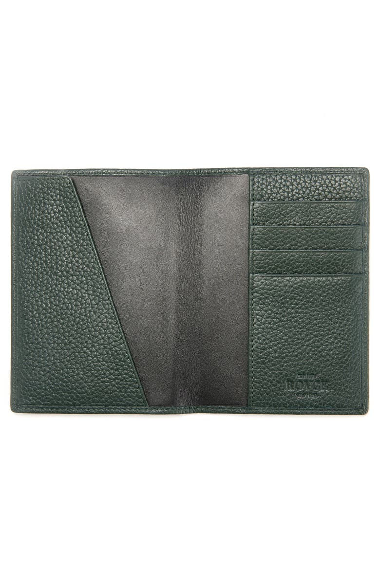 ROYCE New York RFID Leather Passport Case, Alternate, color, Dark Green