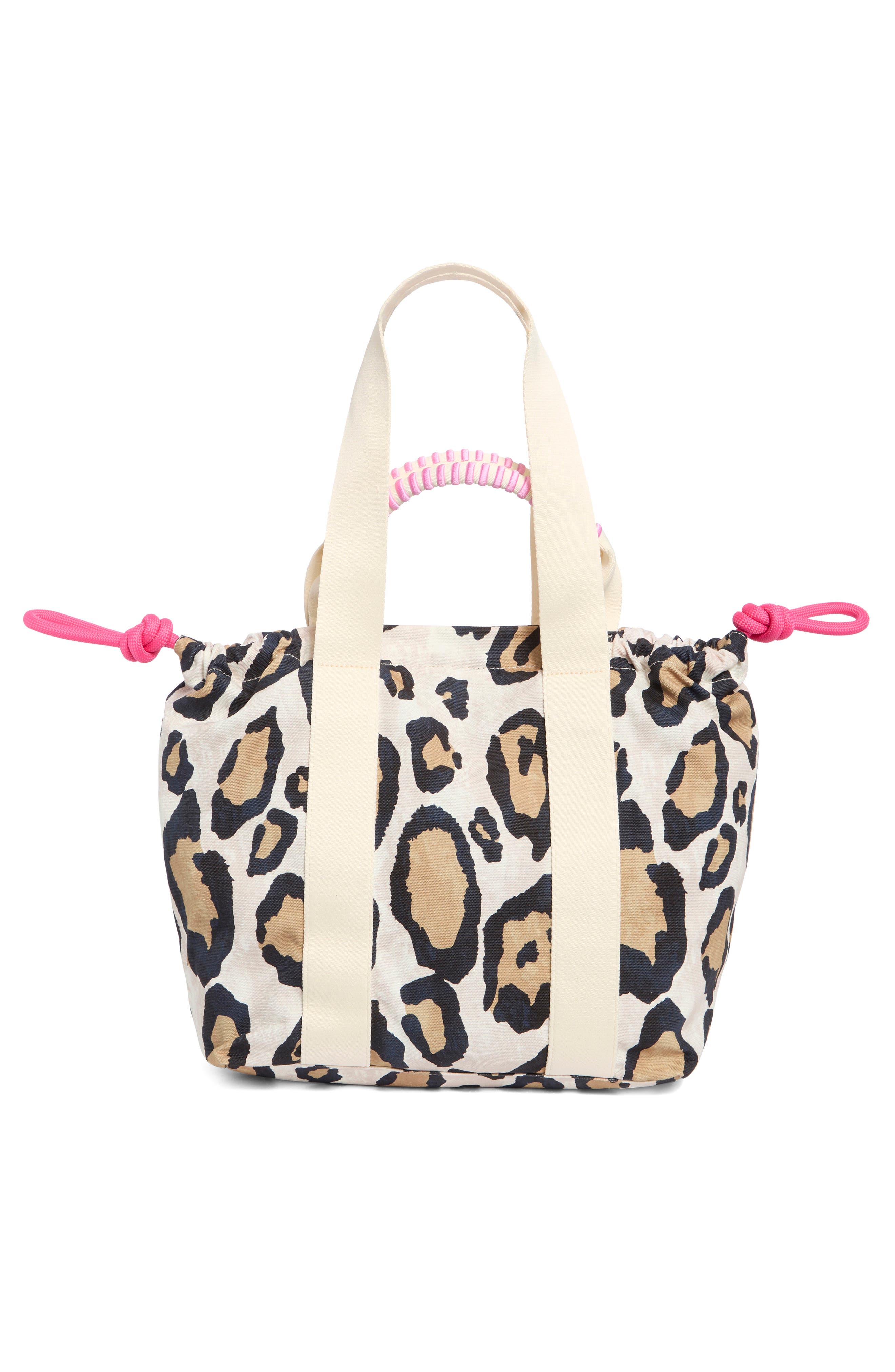 Coastal Carryall Stripe Canvas Tote, Alternate, color, SUMMER LEOPARD