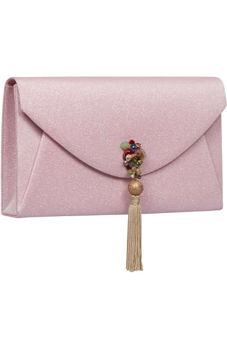 LarAllan Feyi Oversized Envelope Clutch, Alternate, color, Blush Pink