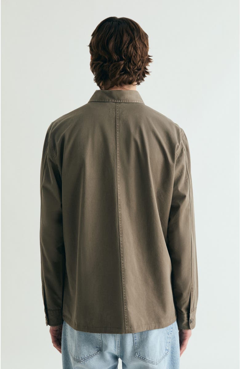 Scalpers Overshirt with Buttoned Pockets, Alternate, color, Khaki