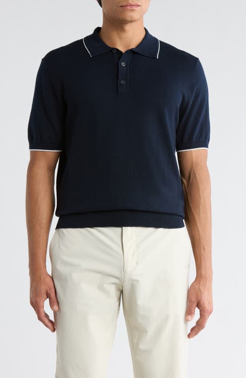 Tipped Knit Polo