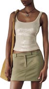 Reformation Carla Sequin Knit Tank