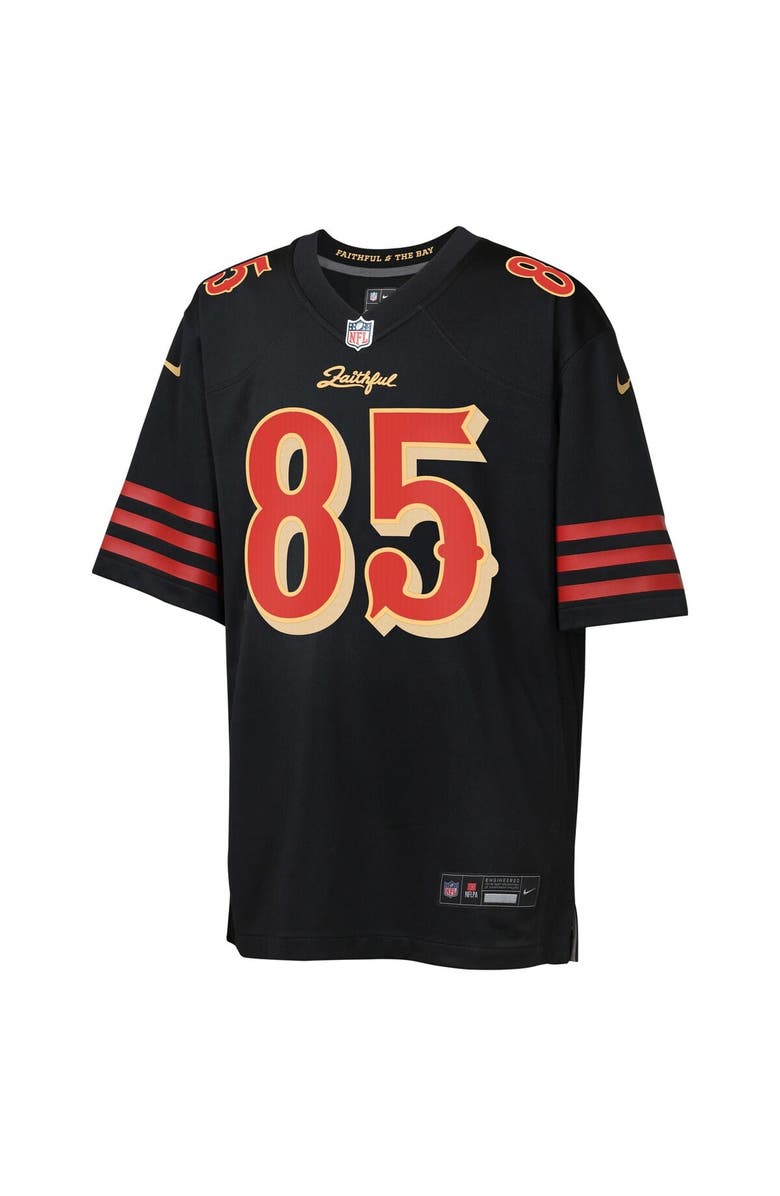 Nike Youth Nike George Kittle Black San Francisco 49ers 2025 Rivalries Collection Game Jersey, Alternate, color, Black