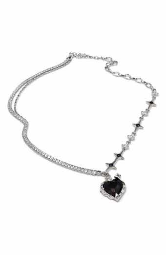 Crystal Heart Pendant Necklace