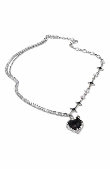 Crystal Heart Pendant Necklace