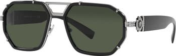 58mm Aviator Sunglasses