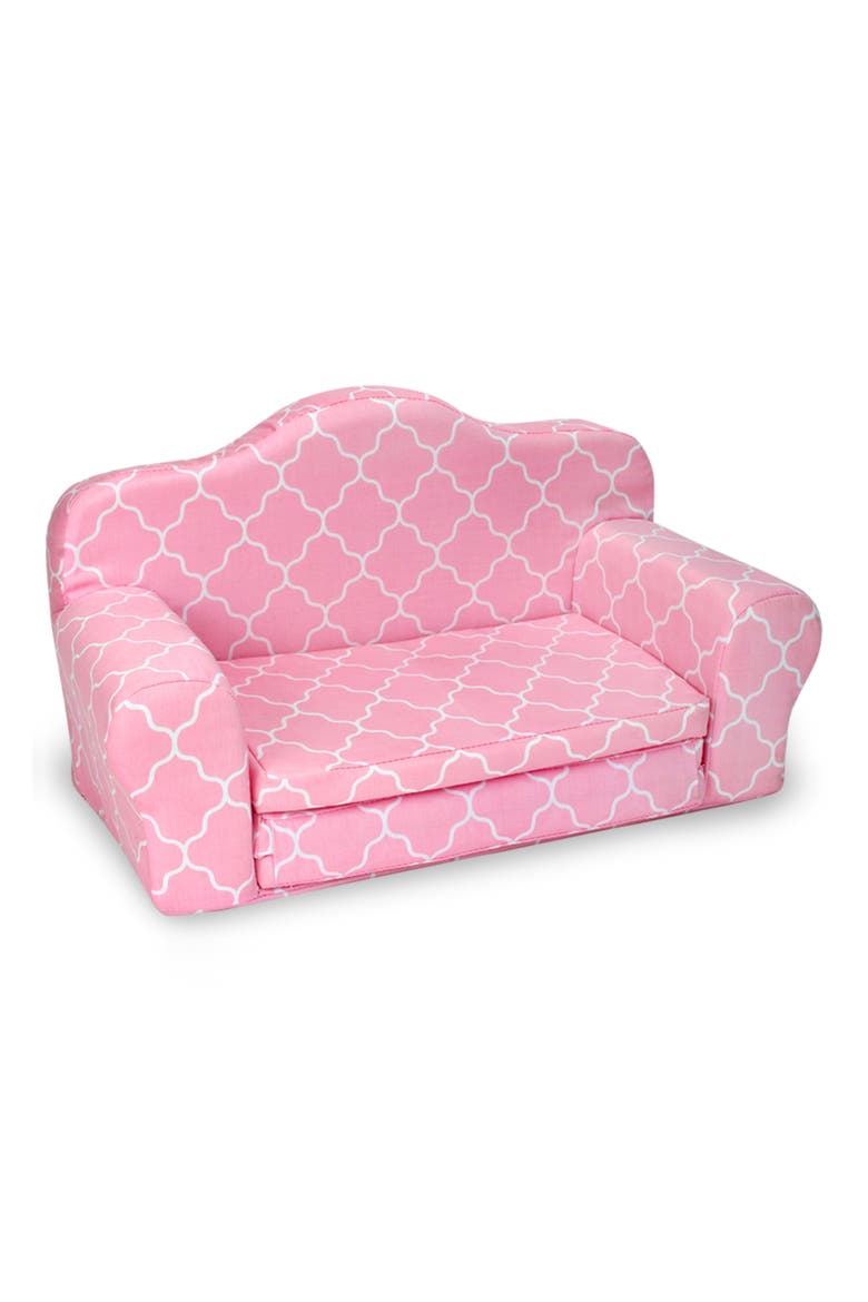 Sophia's Fold-Out Couch, Main, color, PINK