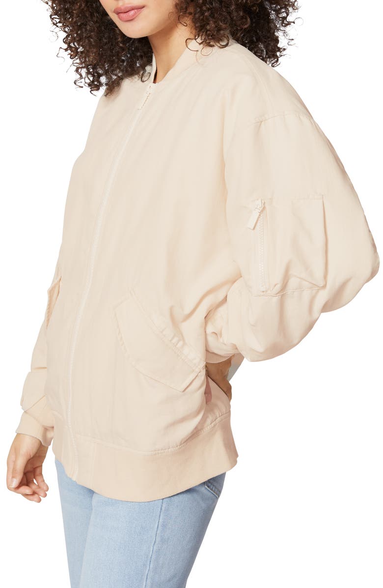 Florence by Mills Oversize Bomber Jacket, Alternate, color, Whitecap Grey