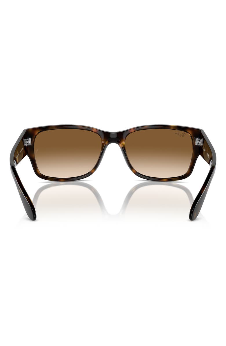 Ray-Ban 55mm Gradient Pillow Sunglasses, Alternate, color, Havana