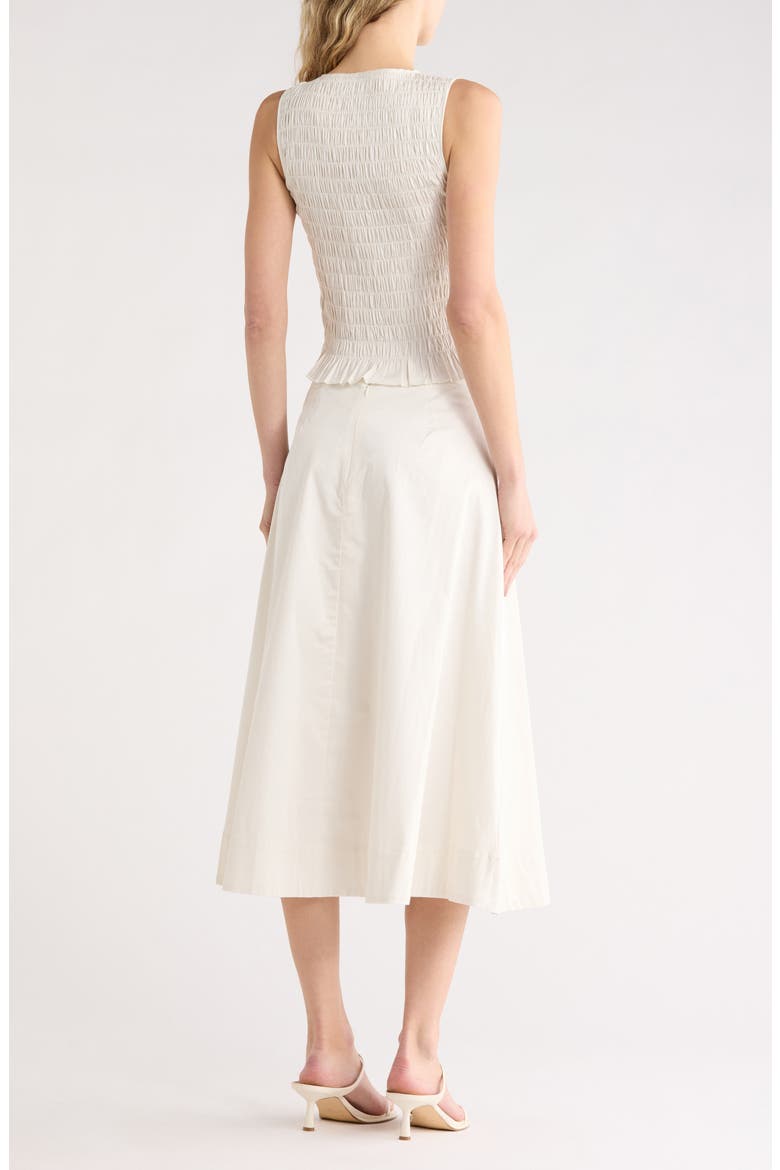 Smocked Tank & Maxi Skirt Set, Alternate, color, IVORY