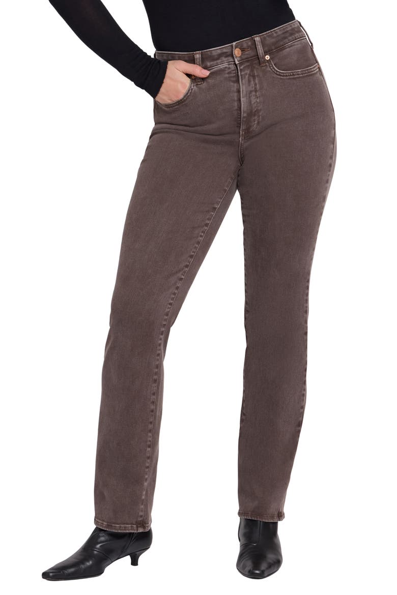 Marilyn High Waist Straight Leg Jeans, Main, color, RETRO ESPRESSO