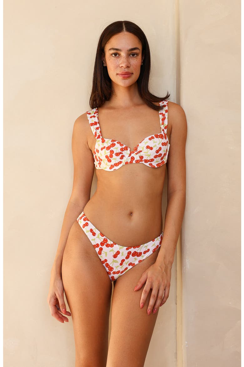 Verona Underwire Bikini Top, Main, color, Cherise White