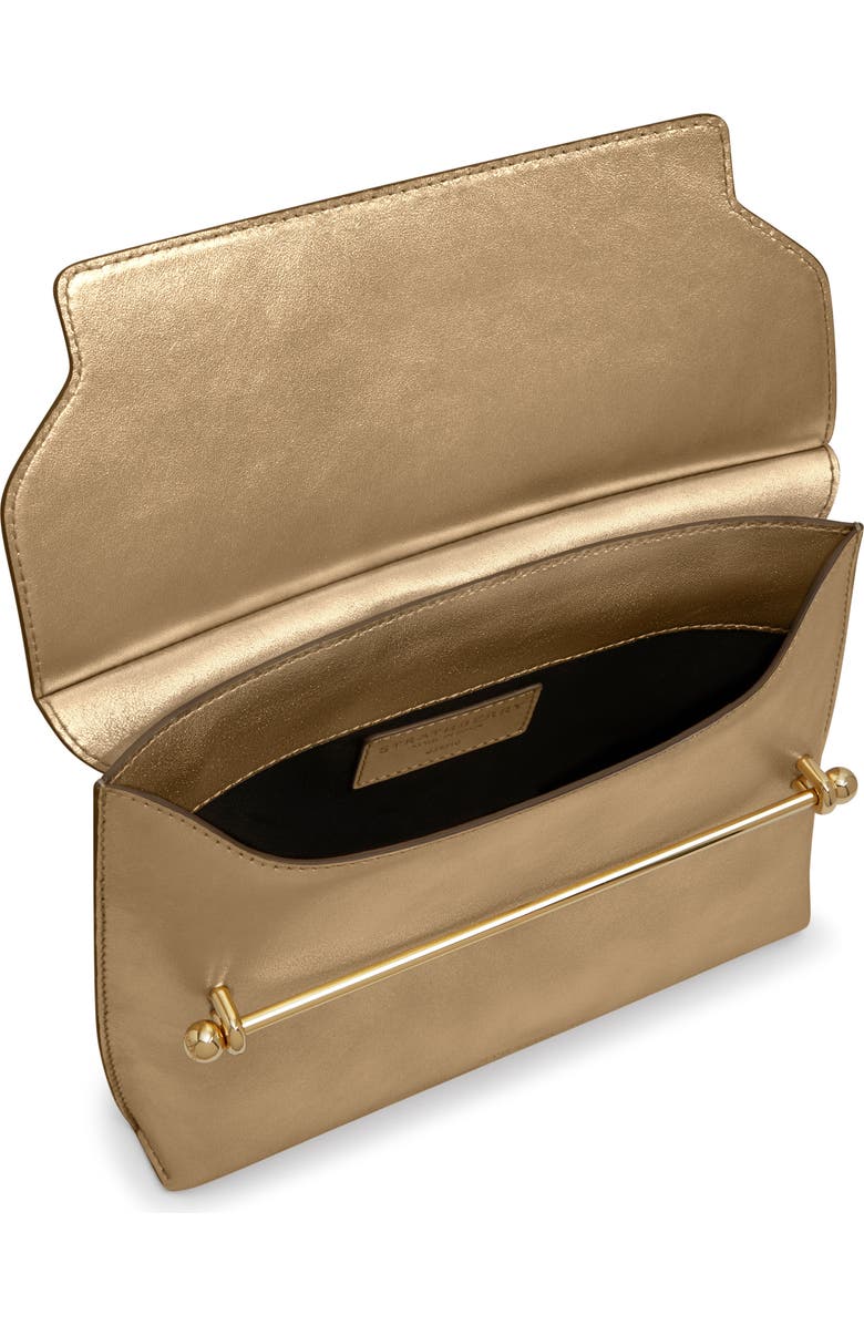 Strathberry Stylist Metallic Leather Crossbody Bag, Alternate, color, Gold