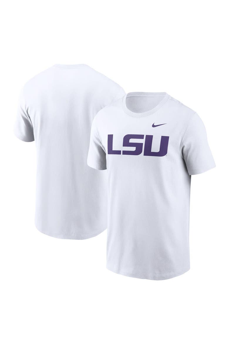 Men's Nike White LSU Tigers Primetime Evergreen Logo T-Shirt, Main, color, White