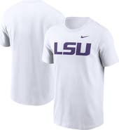Nike Men's Nike White LSU Tigers Primetime Evergreen Logo T-Shirt
